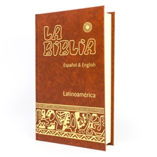 BIBLIA LATINOAMERICANA BILINGUE EN CARTONÉ, TAPA DURA, NORMAL, NO INDEX